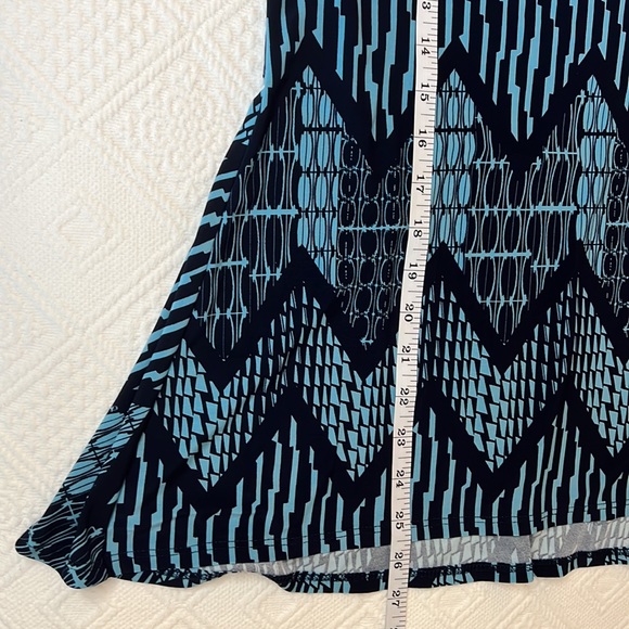 💥💥Susan Lawrence XL Blue Patterned Blouse - Picture 12 of 13